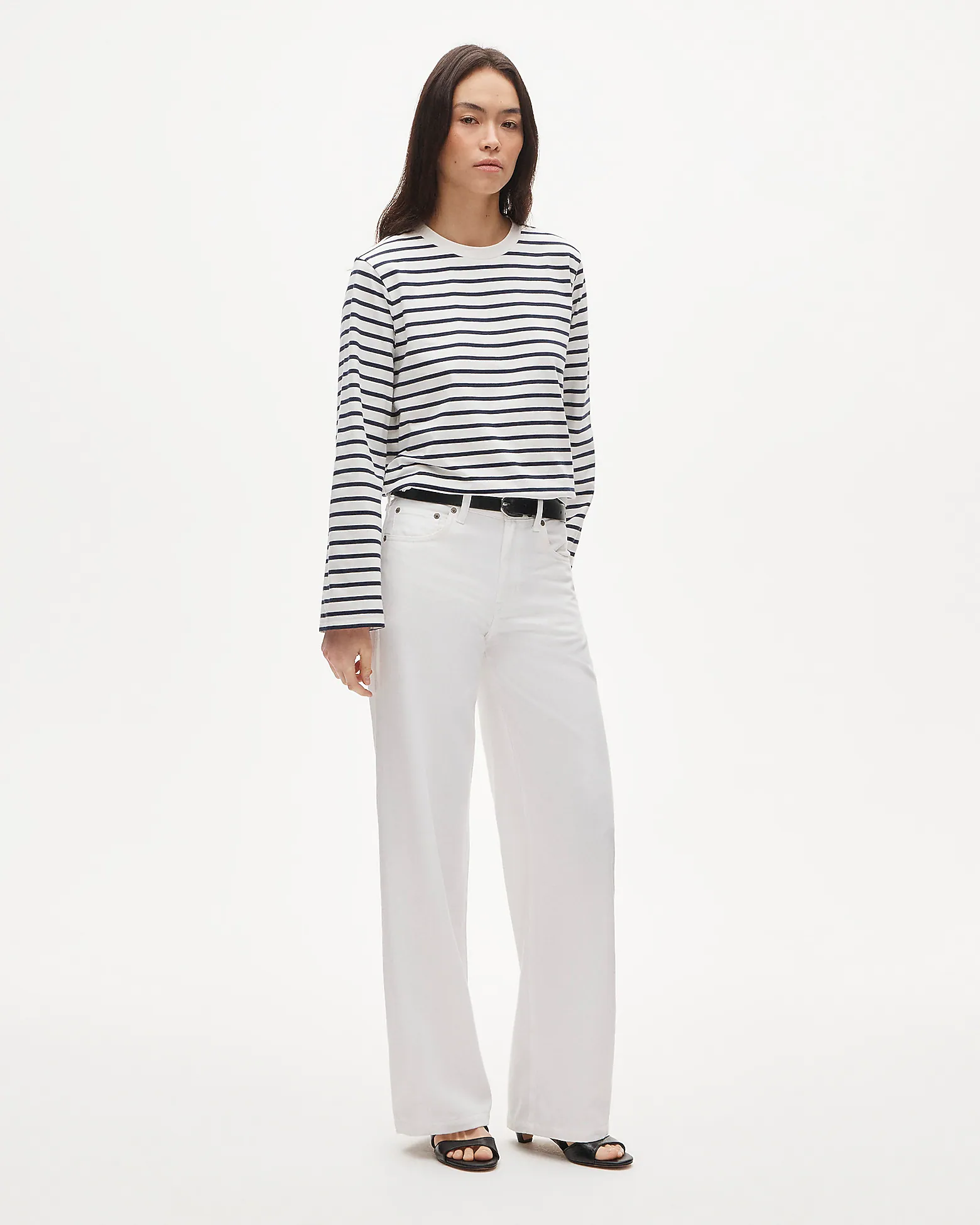 J.Crew Boyfriend jersey oversized T-shirt in stripe