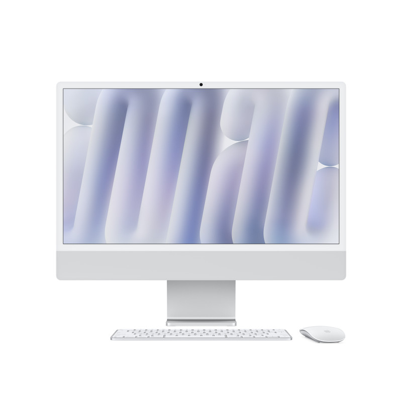 Refurbished 24-inch iMac Apple M4 Chip with 8-Core CPU and 8-Core GPU - Silver (+3 variants)