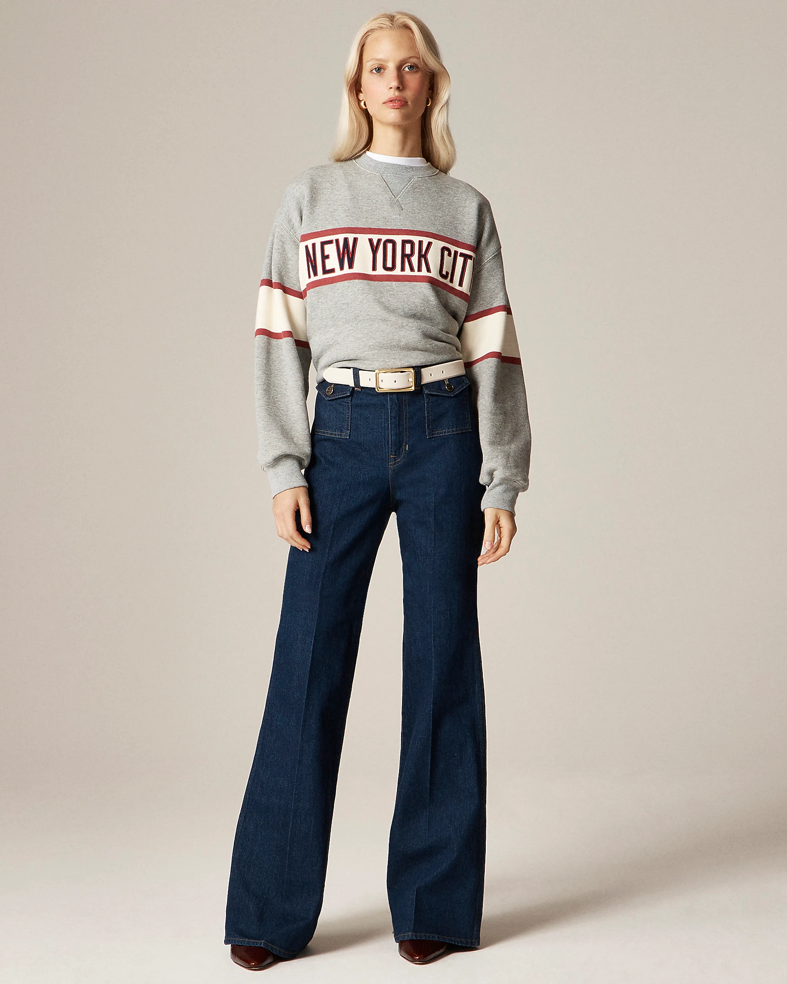 J.Crew Vintage flare jean with flap pockets